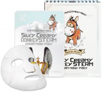 elz-donkey-piggi-maska-tkanevaya-s-parovym-kremom-silky-creamy-donkey-steam-cream-mask-pack